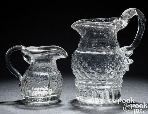 RARE BLOWN THREE-MOLD GLASS