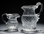 RARE BLOWN THREE-MOLD GLASS MI