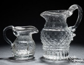 RARE BLOWN THREE-MOLD GLASS MI
