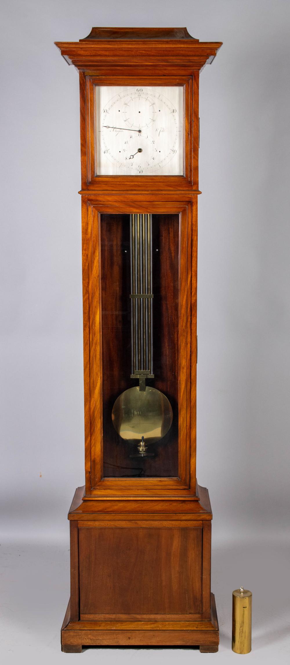 RARE BREGUET & FILS MAHOGANY TALL