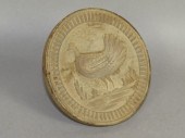 RARE BUTTER PRINT WITH HEN IN