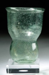 RARE BYZANTINE GLASS LAMP BEAK
