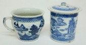 RARE CANTON SHAVING MUG AND SC