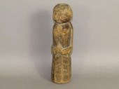 RARE CARVED WALNUT POW-WOW RIT