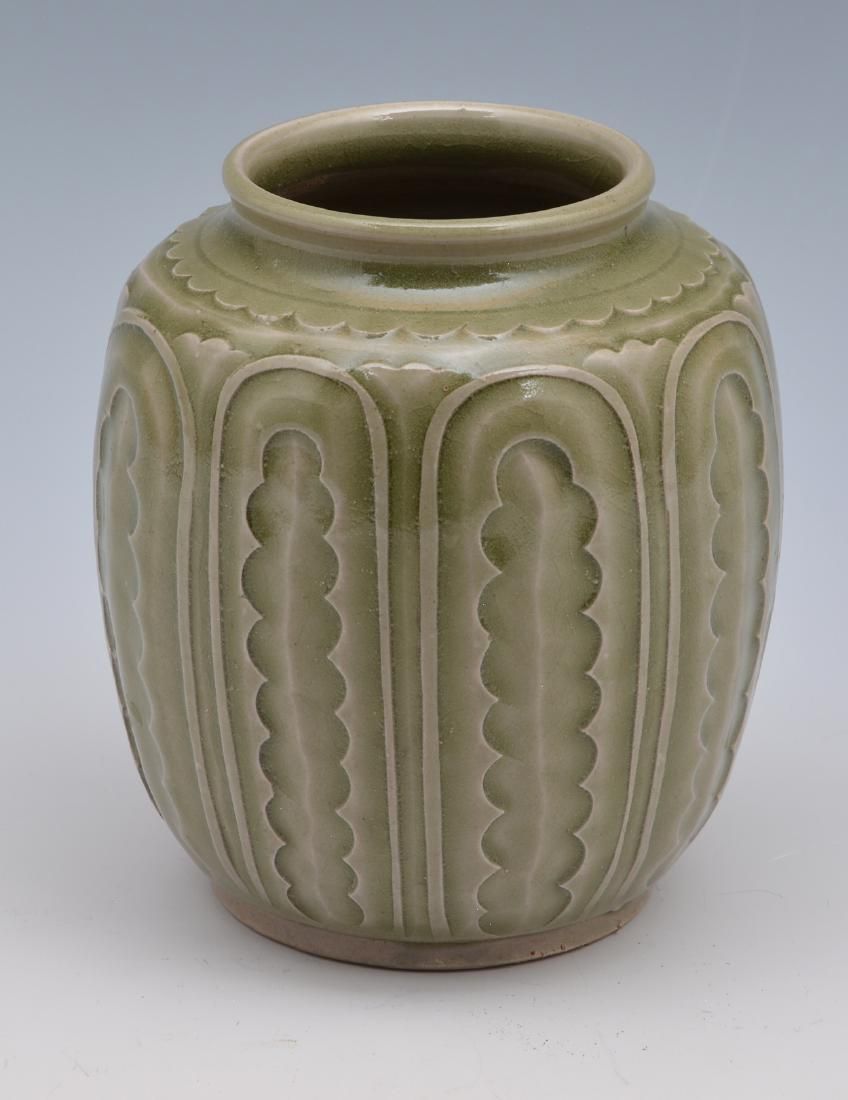 RARE CARVED 'YAOZHOU' CELADON