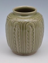 RARE CARVED 'YAOZHOU' CELADON