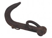 RARE CAST IRON BLUBBER HOOK 19