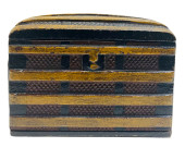 RARE CAST IRON STEAMER TRUNK S