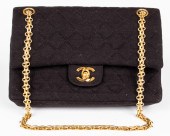 RARE CHANEL BLACK QUILTED JERS