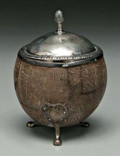 Rare Charleston carved coconut