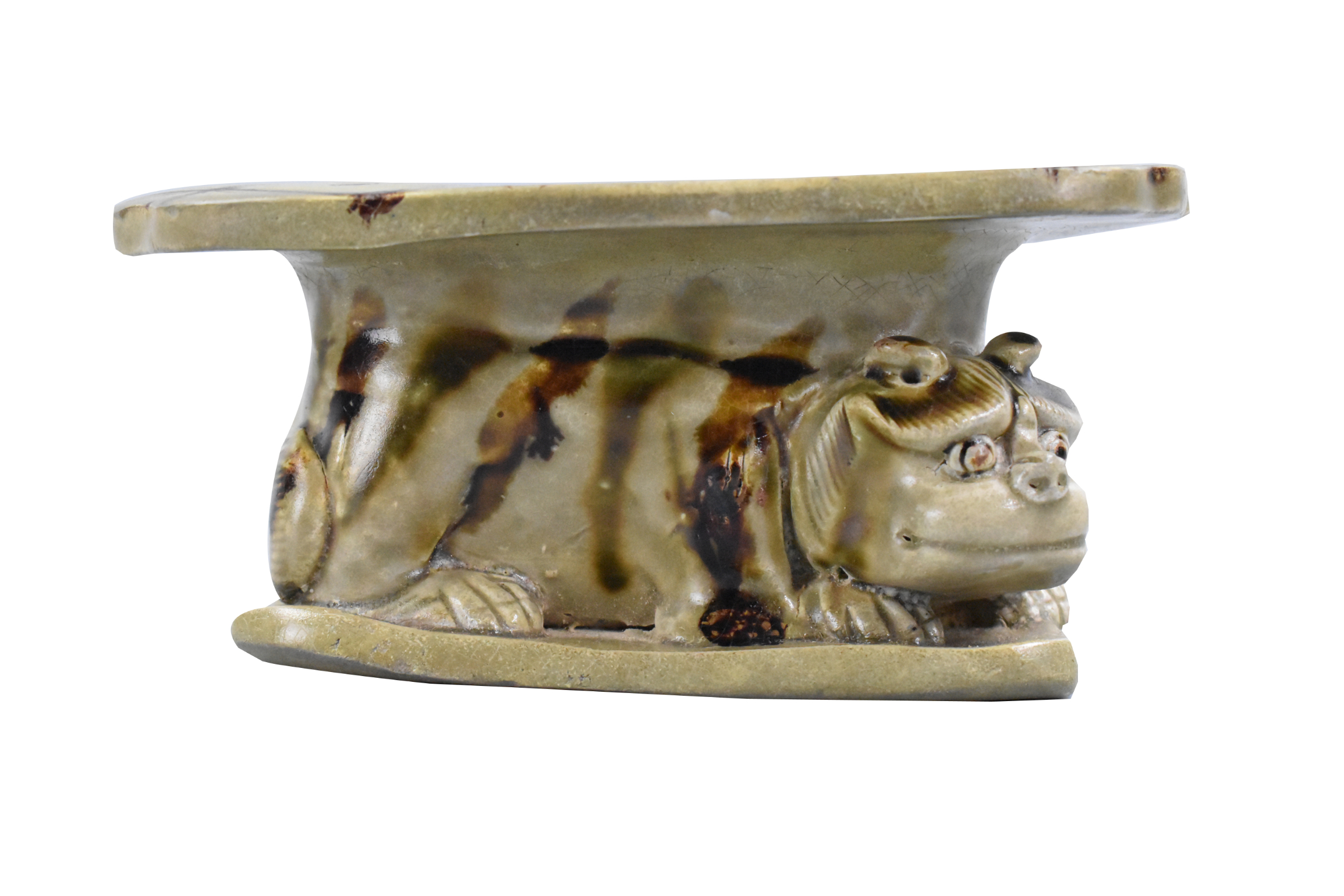 RARE CHINESE CHANGSHA TIGER PILLOW,