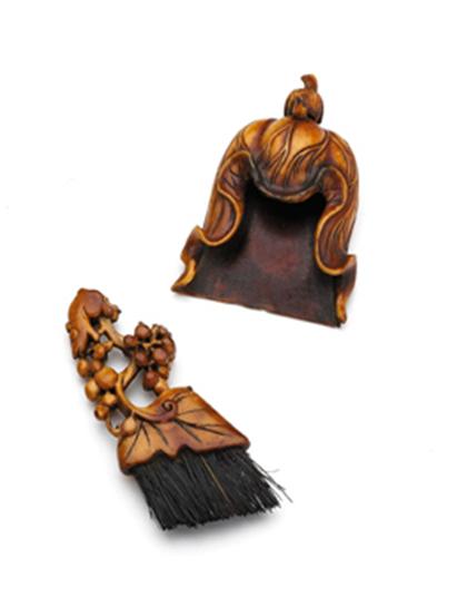 Rare Chinese elephant ivory dustpan
