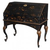 RARE CHINESE EXPORT BLACK LACQ