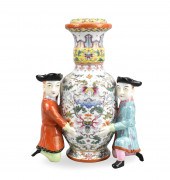 RARE CHINESE FAMILLE ROSE VASE