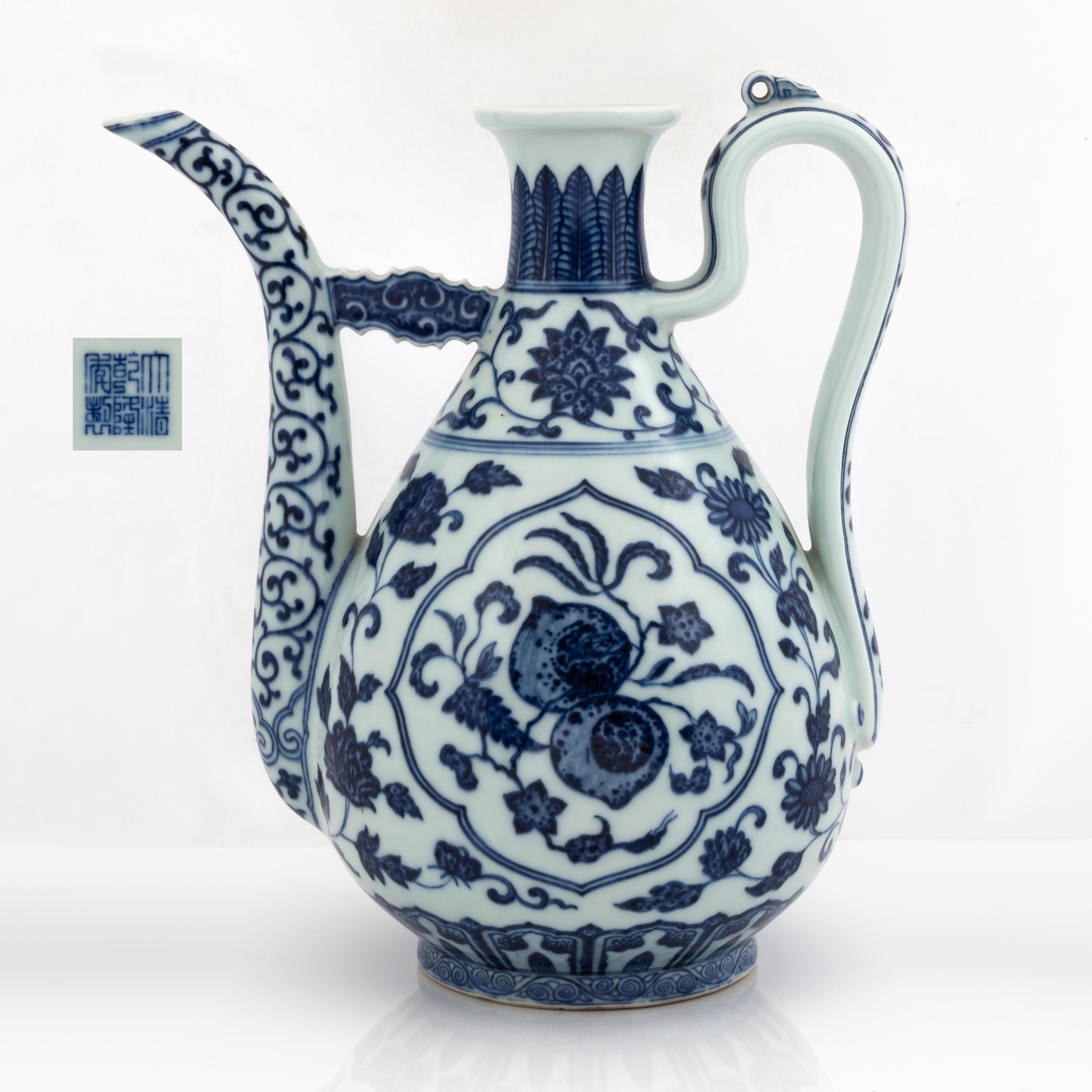 RARE CHINESE MING-STYLE BLUE AND