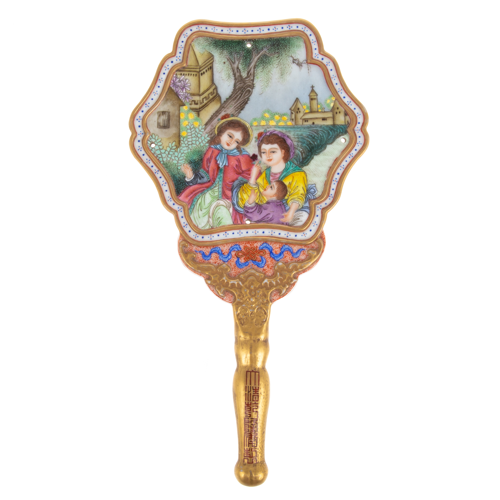 RARE CHINESE POLYCHROME PORCELAIN