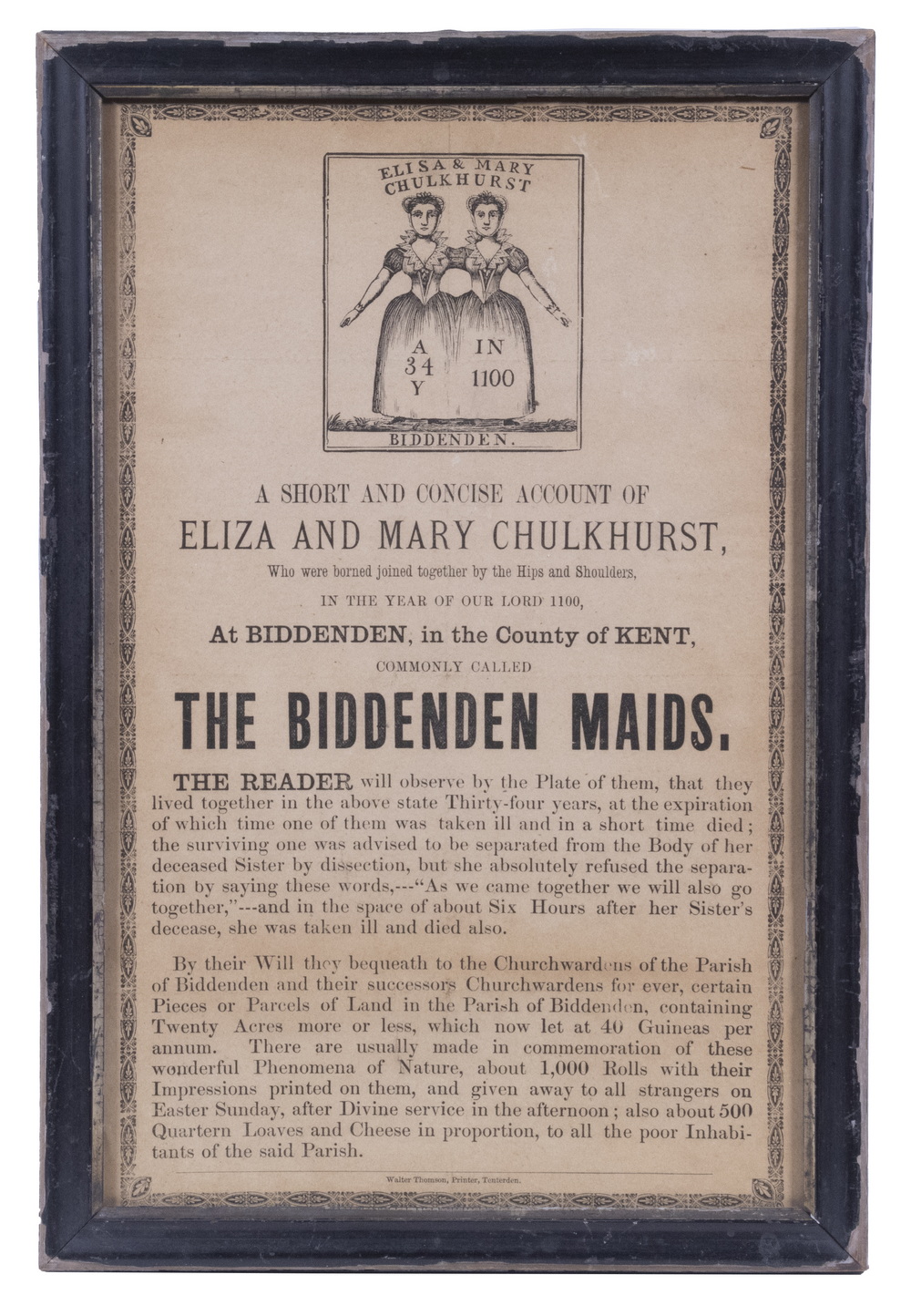RARE CIRCA 1900 ENGLISH HANDBILL