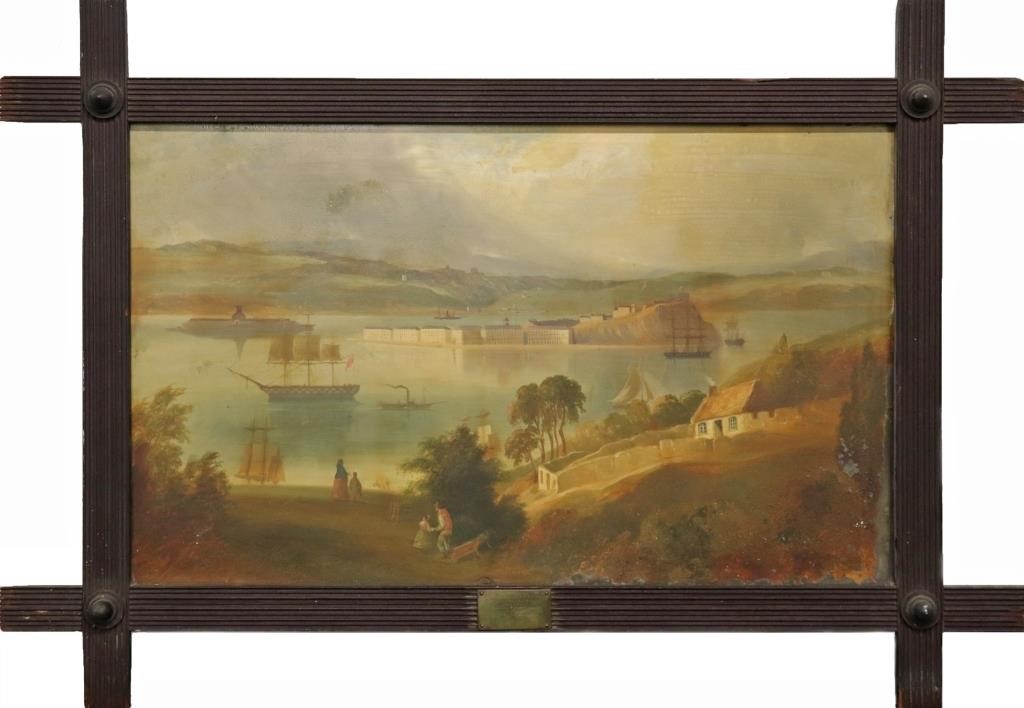 Rare Civil War era painting on