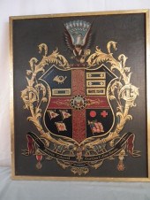 RARE CIVIL WAR ESCUTCHEON PAIN
