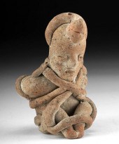 RARE COLIMA POTTERY FIGURAL WH