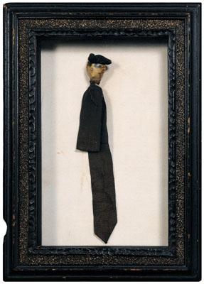 Rare Colonial mourning effigy,