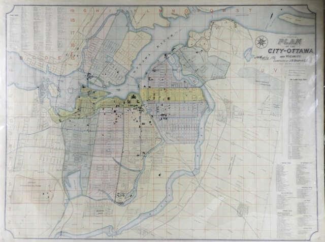 RARE COLOURED ETCHING, PLAN CITY OF