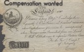 RARE "COMPENSATION WANTED," EN
