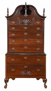 RARE CONNECTICUT CHIPPENDALE C