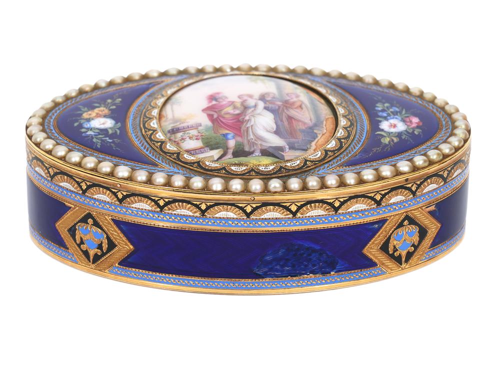 RARE CONTINENTAL ANTIQUE ENAMEL &