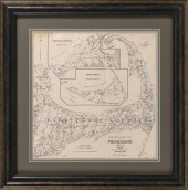 RARE CYCLING MAP OF CAPE COD,