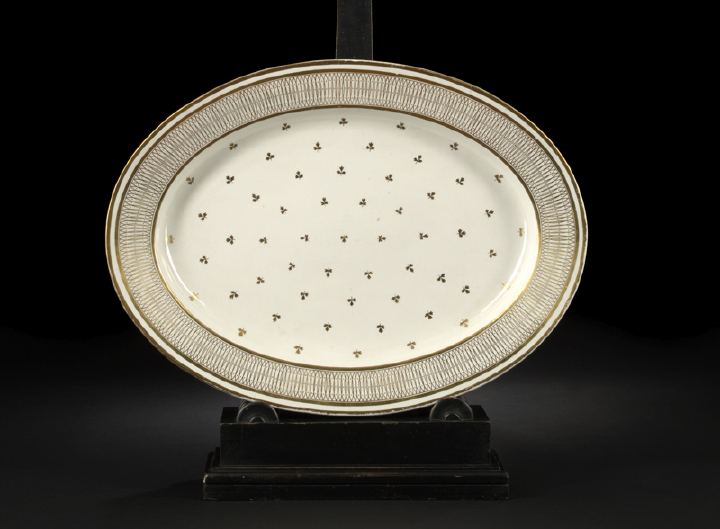Rare Derby White-and-Gold Porcelain