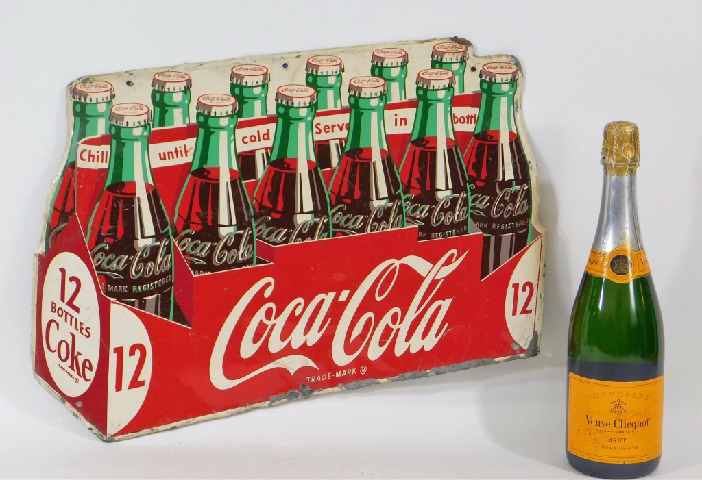 RARE DIE CUT TIN COCA-COLA