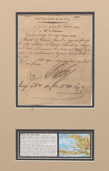 RARE DOCUMENT SIGNED BY ALEXANDRE