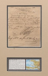 RARE DOCUMENT SIGNED BY ALEXAN