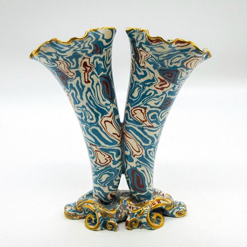 RARE DOULTON LAMBETH MARQUETERIE
