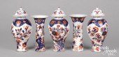 RARE DUTCH DELFT FIVE PIECE GA