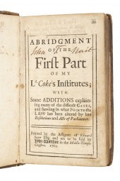RARE EARLY 18TH C. BOOK OF BRI