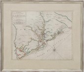 Rare early map of South Caroli