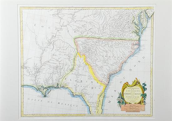 Rare early map: Southeastern United