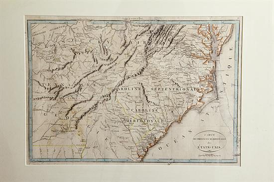 Rare early map: Southeastern United