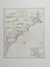 Rare early map: The Carolinas