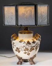 Rare Eight Panel Lithophane La