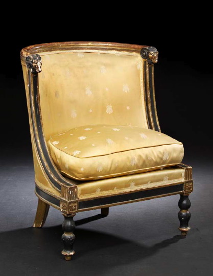 Rare Empire Ebonized and Giltwood
