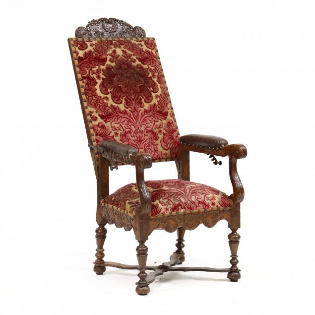 RARE ENGLISH JACOBEAN CARVED ELM