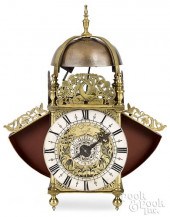 RARE ENGLISH WINGED BRASS LANT
