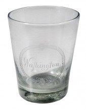 RARE ENGRAVED GLASS PRESENTATI
