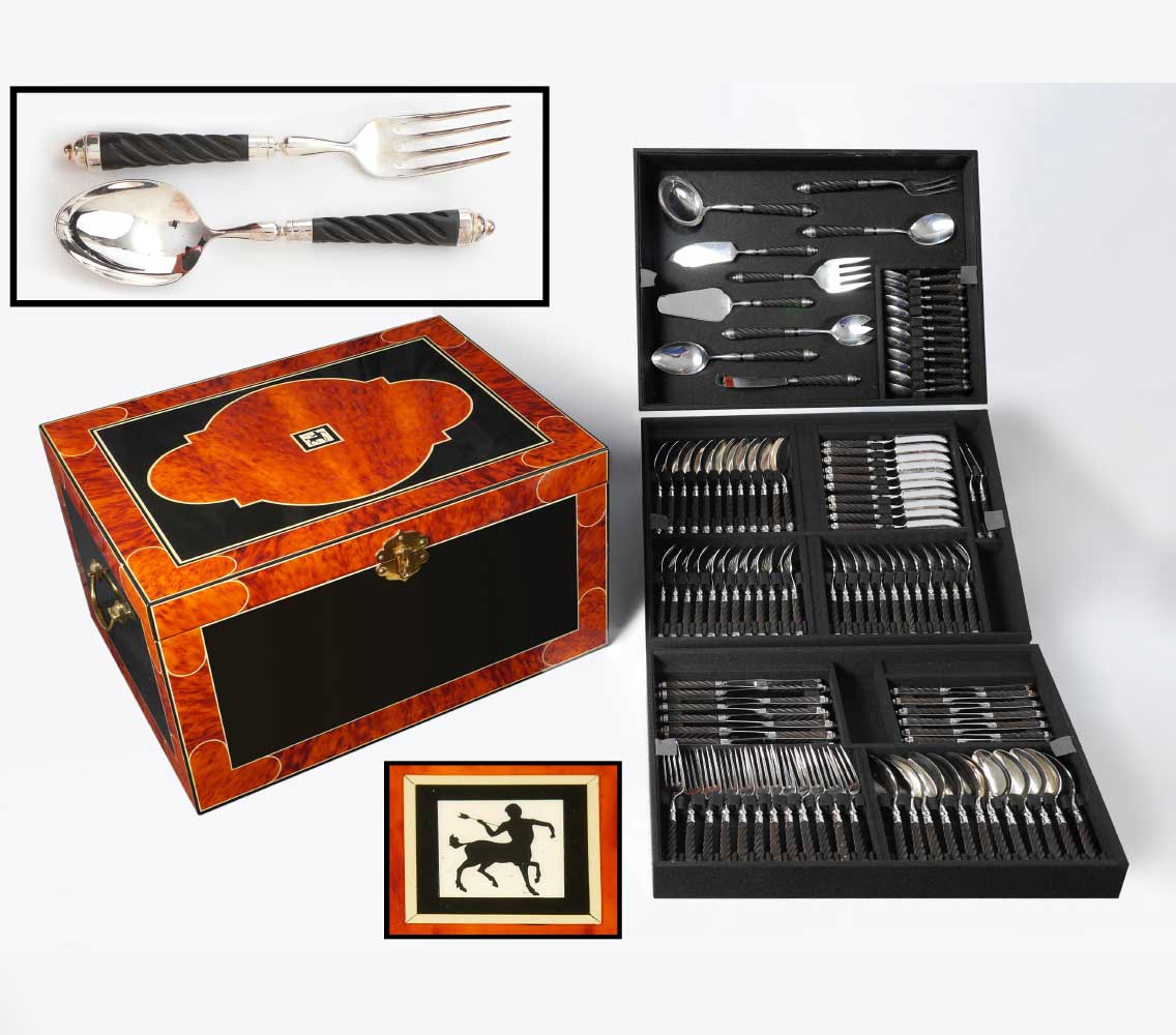 RARE ERCUIS FLATWARE SERVICE IN