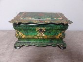 Rare Faux Malachite Papier Mac