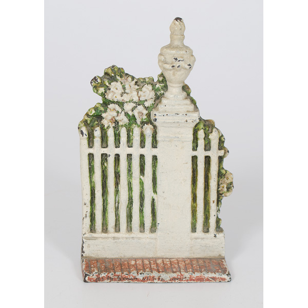 Rare Fence with Shrubs Doorstop
