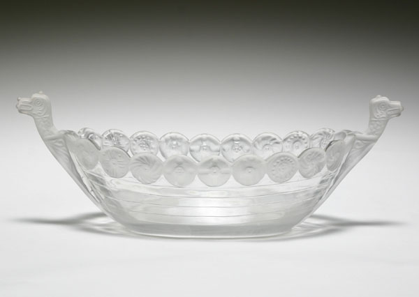 Rare Fenton Crystal Satin Viking